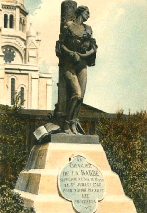 Statue du chevalier de La Barre par Armand Bloch (1907), Abbeville.